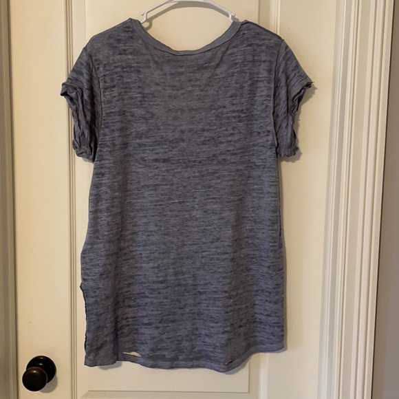 Distressed Free People V-neck Tee - Picture 2 of 5